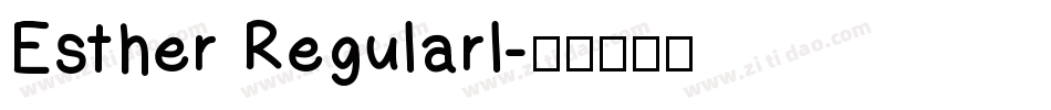 Esther Regularl字体转换